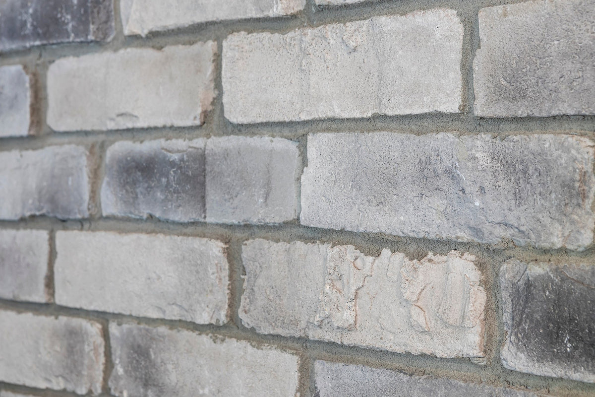 Close-up of handcrafted brick texture