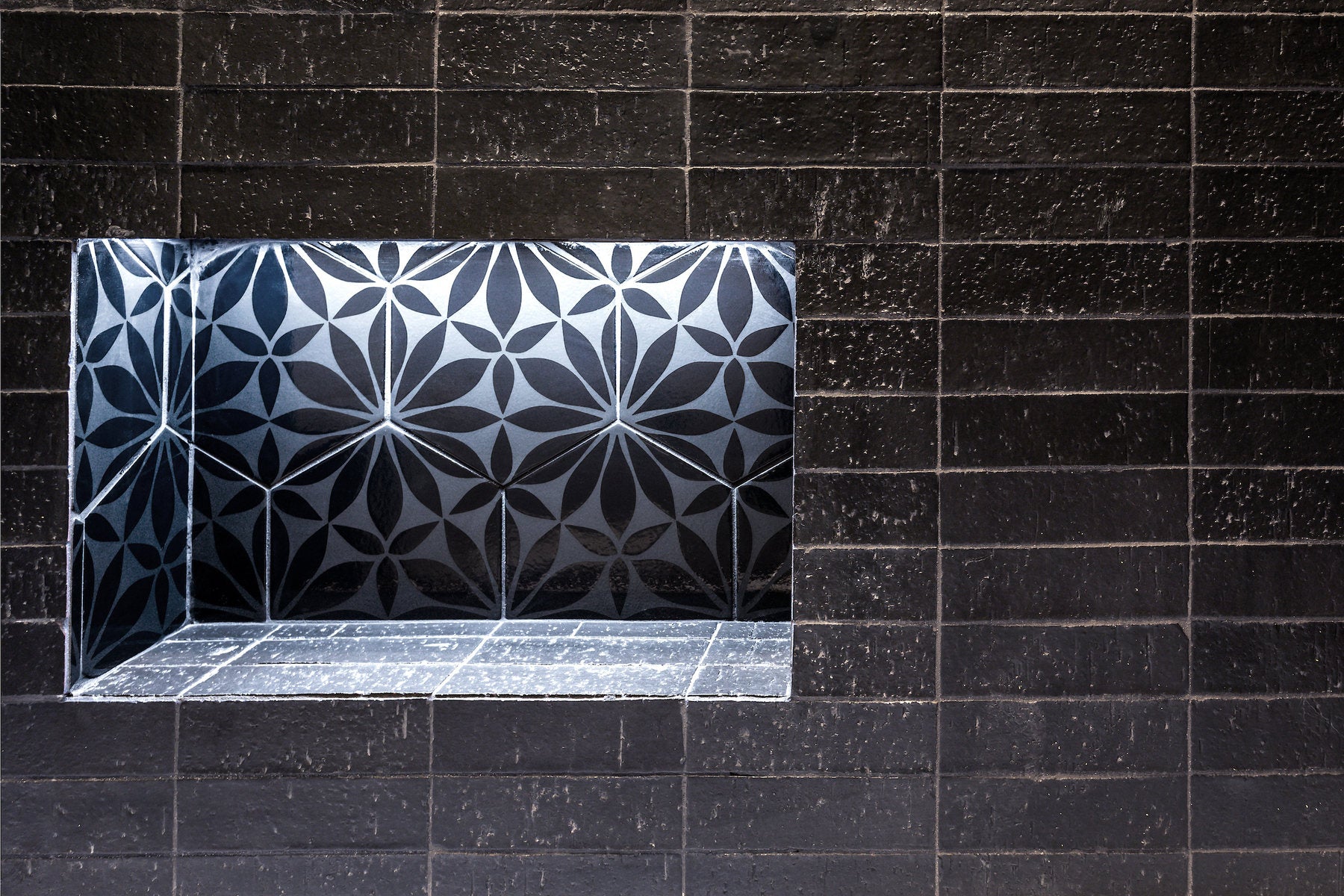 A shower niche
