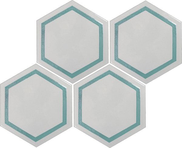 Silk Road design 01 in color i, four tiles laid up