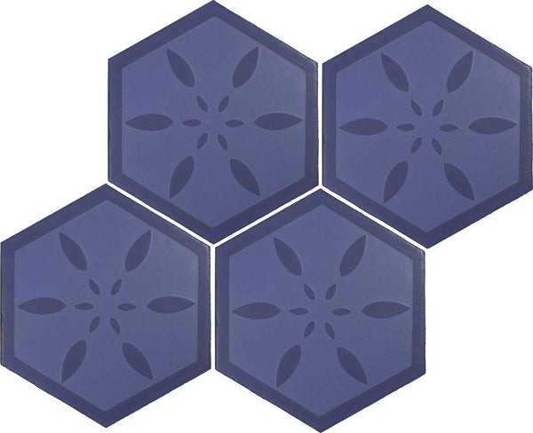 Silk Road design 02 in color J, four tiles laid up