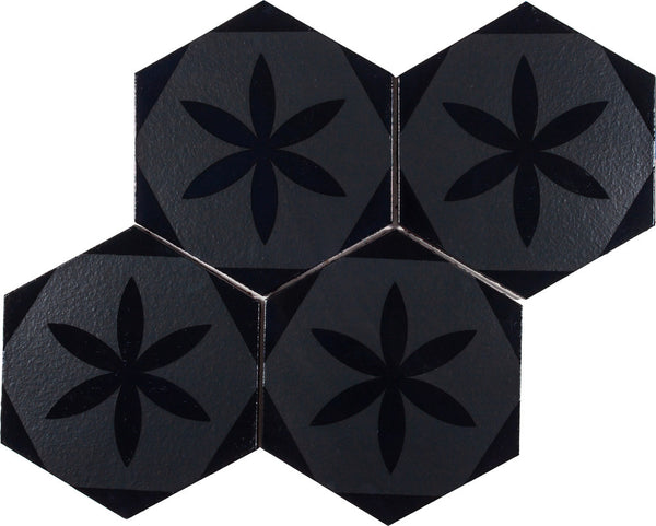 Silk Road design 03 in color D, four tiles laid up