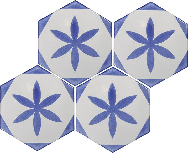 Silk Road design 03 in color G, four tiles laid up