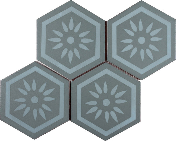 Silk Road design 04 in color B, four tiles laid up