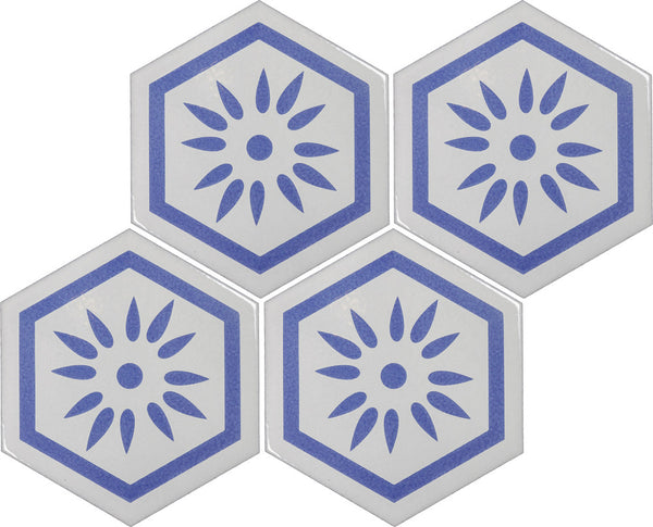 Silk Road design 04 in color G, four tiles laid up