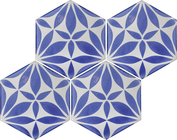 Silk Road design 05 in color G, four tiles laid up