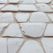Irregular Hand Cut Timeworn Mesh Carrara
