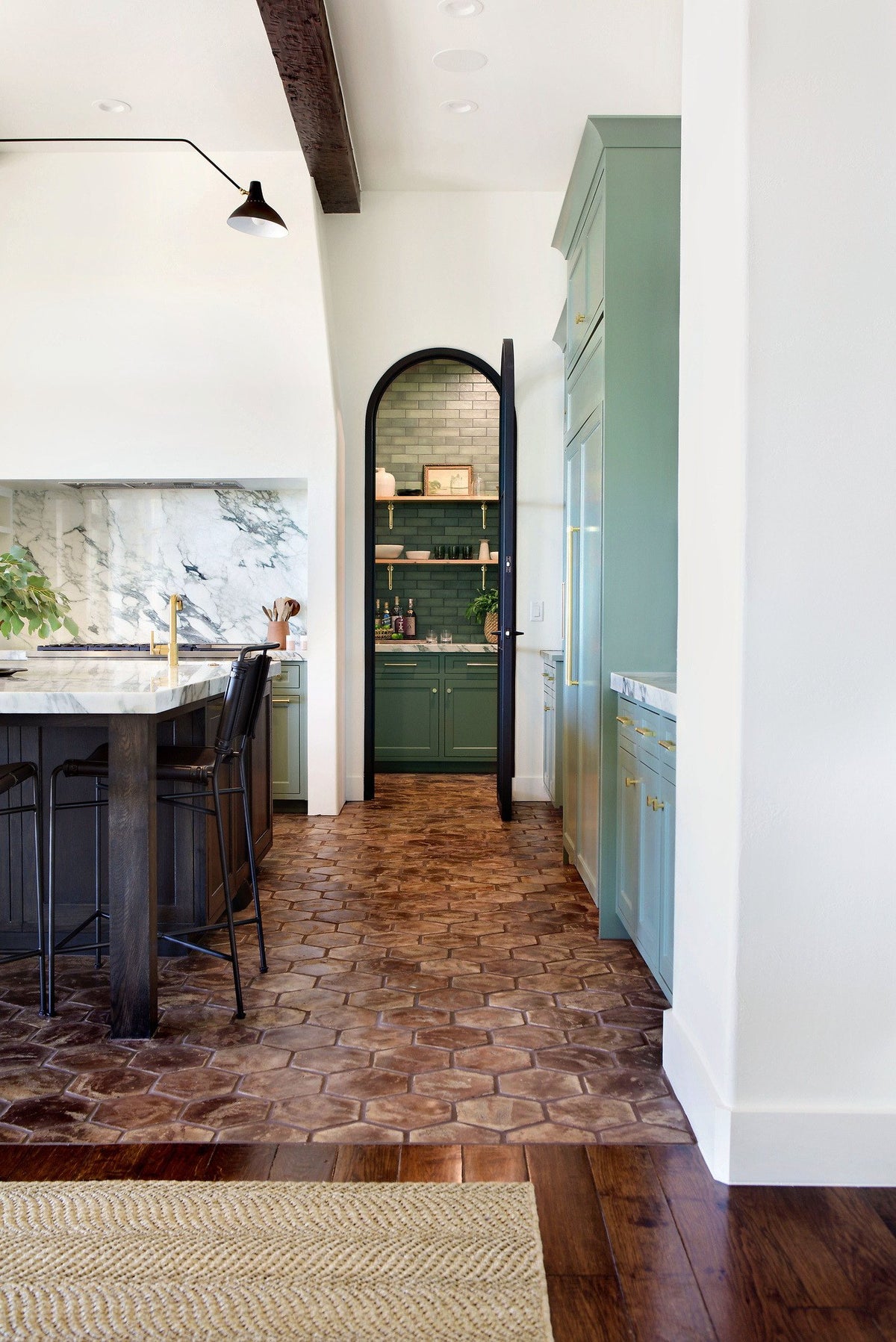 Arched pantry off the kitchen