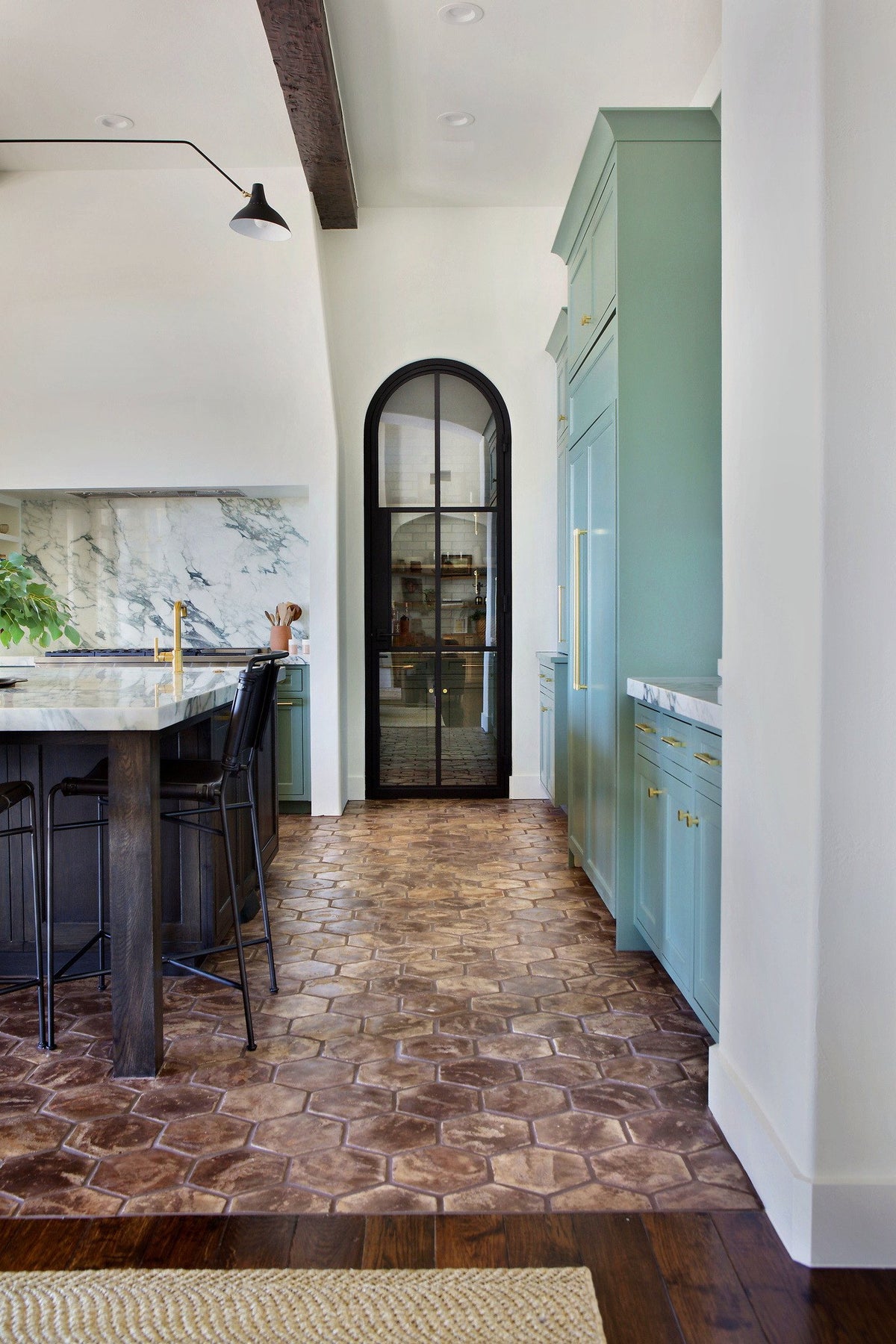Steel-framed pantry door