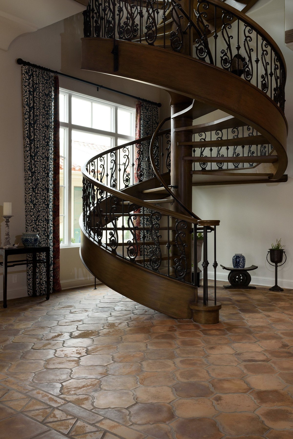 Spiral stair over San Felipe floor