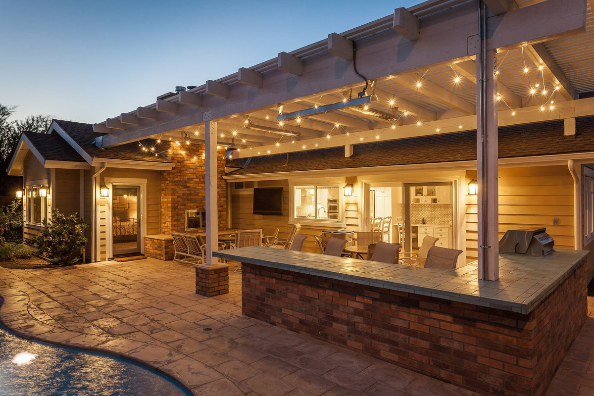 Covered patio over Roman pavers