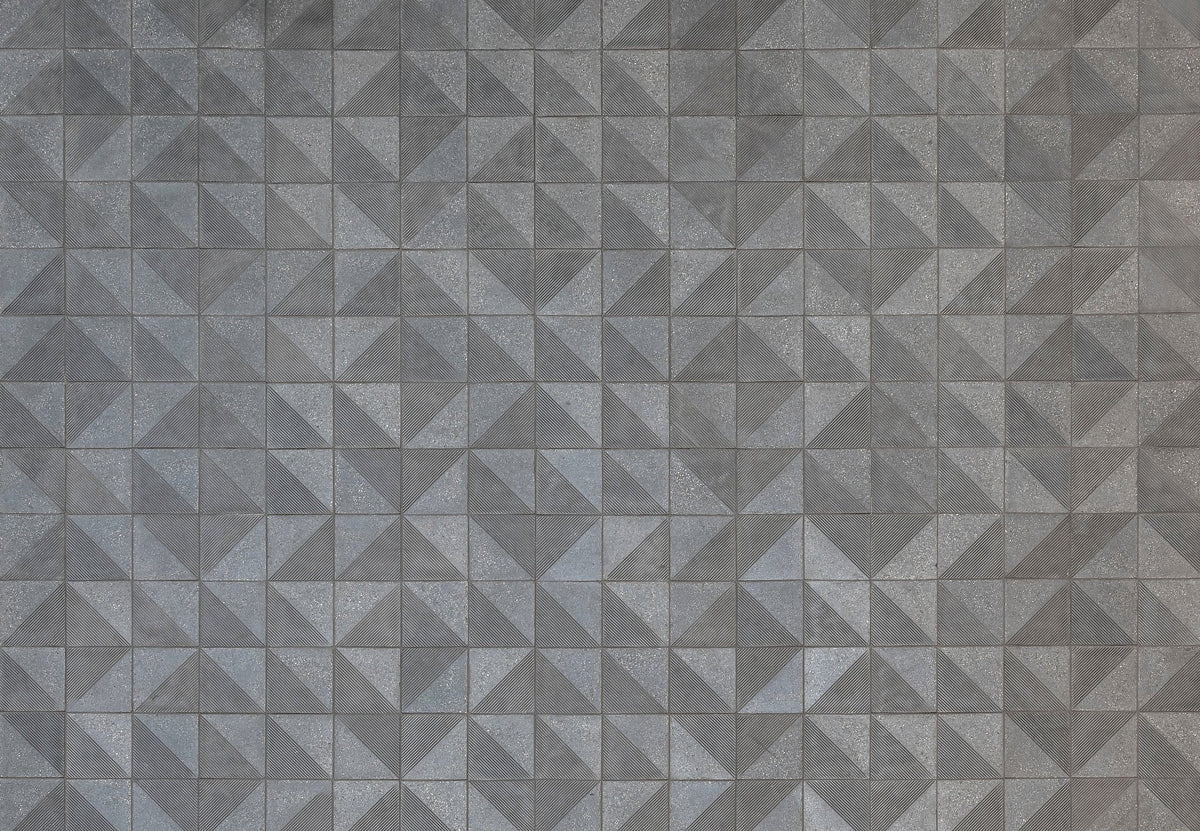 Triangle pattern across the floor